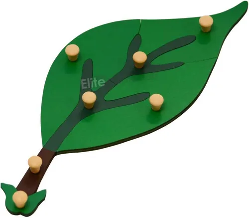 Vista 4 de Elite Montessori Rompecabezas de hojas de juguete para el desarrollo infantil preescolar temprano material de aprendizaje