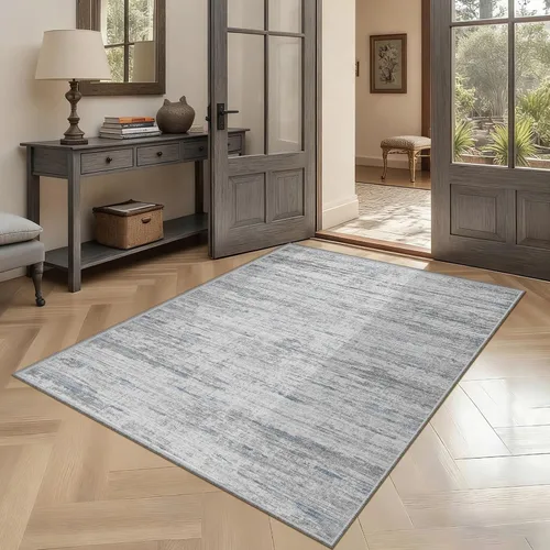 Vista 29 de Alfombra de pasillo lavables de 2 x 5, moderna alfombra abstracta para corredor, alfombra de pasillo de cocina ultrafina con respaldo