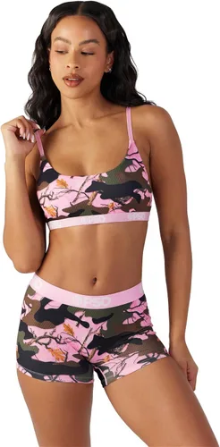 Vista 2 de PSD Pantalones cortos con estampado de camuflaje para mujer, ropa interior de cobertura completa, cómodas bragas elásticas para mujer