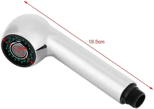 Vista 4 de Reemplazo de cabezal de pulverizador, boquilla de grifo extraíble para ducha alta, rociador para fregadero de cocina, grifo desplegable G1/2 boquilla