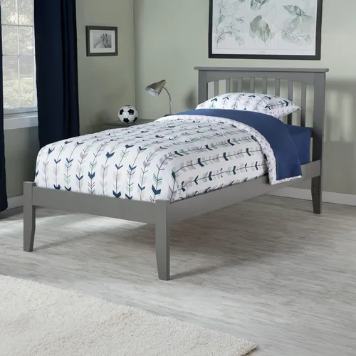 Vista 11 de AFI, Mission Queen - Cama plataforma color espresso