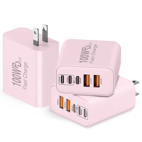 Vista 10 de QZIIW Bloque de cargador rápido de pared USB C, bloque de carga rápida tipo Azul
