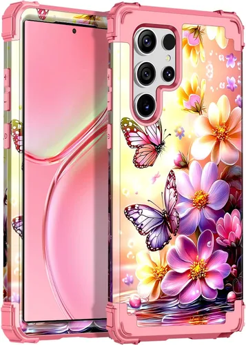Vista 13 de Casetego Funda compatible con Galaxy S21 5G, tres capas, resistente, a prueba de golpes, protección completa, policarbonato duro y TPU suave