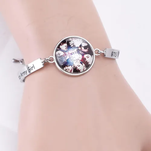 Vista 6 de G-Ahora BT Army Jewelry Crazy Army Girl Bracelet Kpop BT Bangtan Boys Bracelet Gift For BT Fans