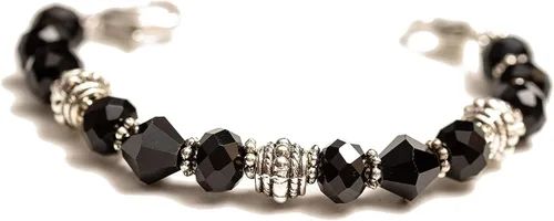 Vista 42 de Pulsera elástica de alerta médica, pulsera de identificación médica de repuesto intercambiable, etiqueta de identificación no incluida, cristales