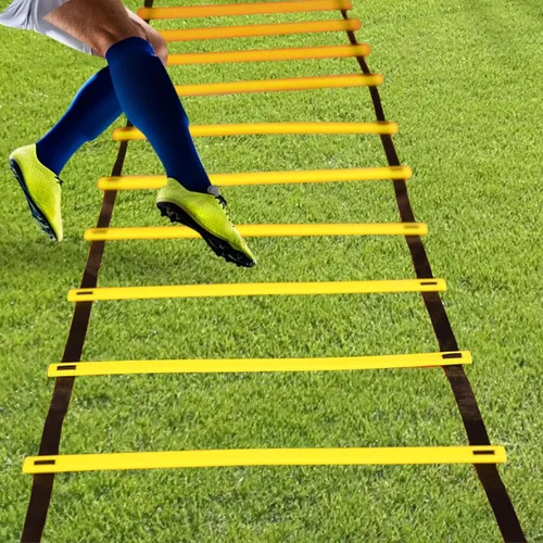 Vista 4 de kowaku Escalera de agilidad, accesorio de fitness de fútbol, equipo de entrenamiento de velocidad de fútbol ajustable, escalera de velocidad