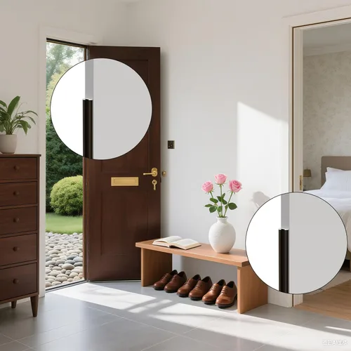 Vista 8 de Burlete de espuma para sellado de puerta para espacios pequeños, en forma de V, autoadhesivo, burlete climatizador para puerta, aislamiento de marco