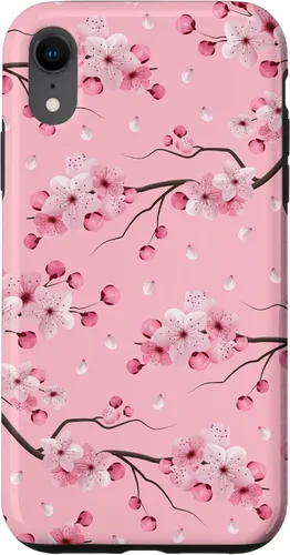 Vista 25 de Japanese Cherry Blossom Floral Flower Pattern Pastel Pink Case for iPhone 17