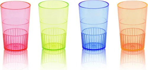 Vista 10 de True Vasos de chupito de plástico multicolor neón para fiestas, vasos desechables para beber al aire libre, colores surtidos, 2 onzas, juego de 60