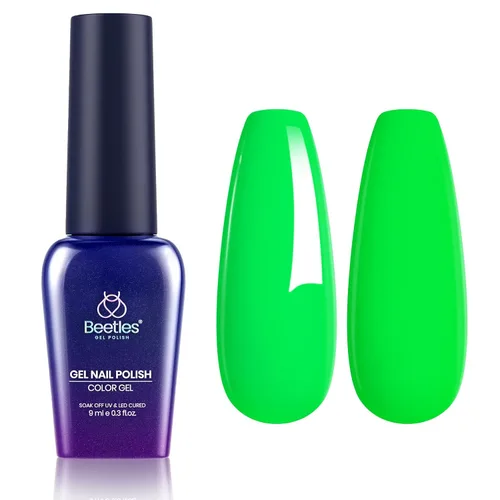 Vista 44 de Beetles - Esmalte de uñas de gel azul, 0.5 onzas líquidas, esmalte de gel azul profundo, efecto translúcido, esmalte de uñas neutro que se absorbe