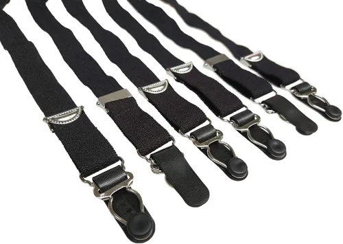 Vista 8 de TVRtyle Hebillas de metal de talla grande, 6 correas anchas, sexy para mujer, sin costuras, liguero para medias S504R