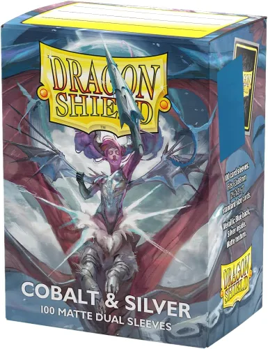 Vista 23 de Dragon Shield Fundas para tarjetas de tamaño estándar doble mate 100 unidades - Fundas TCG suaves y resistentes - Compatible con Pokemon, One