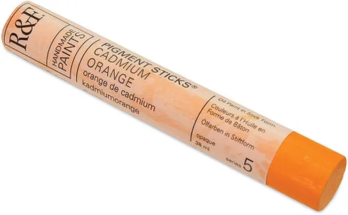 Vista 94 de R&F Handmade Paints - Pigmento profesional al óleo en barra, naranja lizarina, 6.4 fl oz