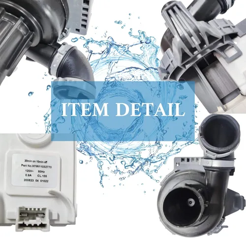 Vista 5 de W10529163 W11032770 Bomba de circulación para lavavajillas Motor Bomba de drenaje para lavavajillas compatible con W10885542 WDF760SADM, AP6039091