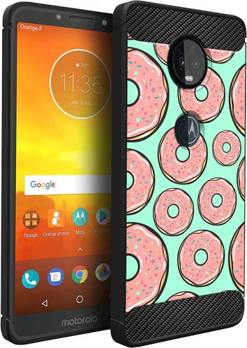 Vista 25 de CasesOnDeck - Funda compatible con Motorola Moto Z4 / Moto Z4 Play, funda de diseño de Moto Z4 Play, delgada, flexible, elegante, protección contra
