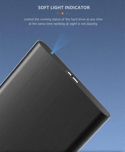 Vista 6 de Disco duro externo portátil ultradelgado de 320 GB, USB 3.0, almacenamiento HDD compatible con PC, computadora de escritorio, laptop, MacBook