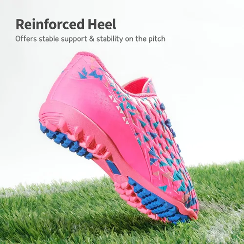Vista 6 de DREAM PAIRS Zapatos de fútbol para césped artificial para niños y niñas con cordones para niños pequeñosgrandes