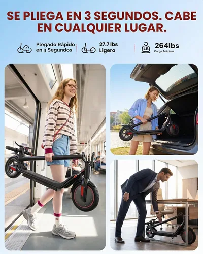 Vista 3 de iScooter Scooter eléctrico para adultos y niños grandes, scooter