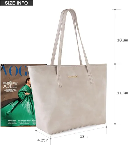 Vista 5 de Montana West Tote Bags Vegan Leather Purses and Handbags for Women Top Handle Ladies Shoulder Bags
