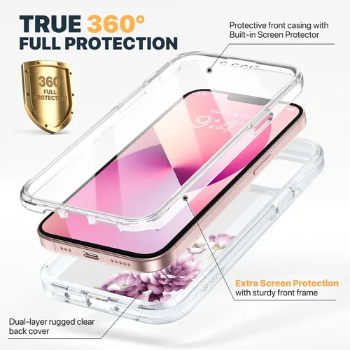 Vista 1032 de DIACLARA - Funda transparente compatible con iPhone XR 6.1 pulgadas 2018