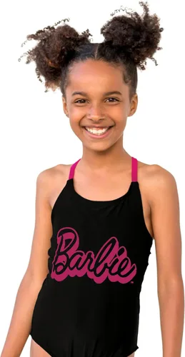 Vista 2 de Barbie Traje de baño para niñas, Negro