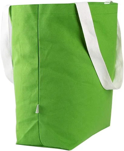 Vista 7 de Durable 100% algodón 12oz lona resistente extra grande bolsa de comestibles bolsa de playa bolsa de compras bolsa multiusos