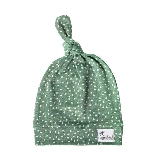 Vista 11 de Copper Pearl Gorro de bebé con nudo superior elástico suave Alta