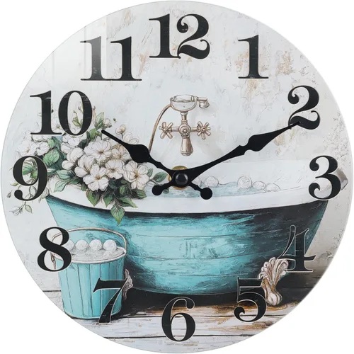 Vista 10 de Reloj de pared vintage con letrero de café para cocina, estilo rústico, funciona con pilas, para cocina/cafetería/comedor/hogar (12 pulgadas)