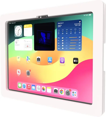 Vista 11 de Carcasa VESA acrílica antirrobo para Apple iPad mini 1/2/3 con kit de montaje en pared y cable de carga en ángulo de 90 grados