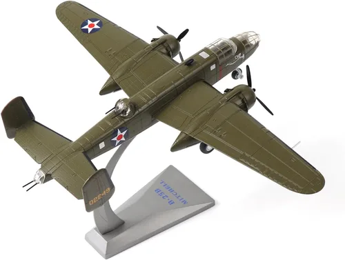 Vista 13 de NUOTIE Escala 1/72 B-17 Fortress Bomber (pintura verde) Pre-construcción de avión de guerra vintage de la Segunda Guerra Mundial avión de guerra