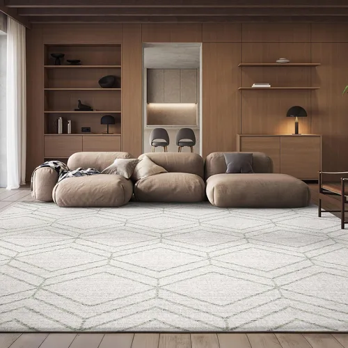 Vista 28 de SAFAVIEH Adirondack Collection - Alfombra decorativa, 2 x 3 pies, color negro y marfil, diseño geométrico moderno, no desprende pelusa y de fácil