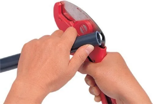 Vista 5 de MCC Herramientas - Cortador de tubos de PVC CPVC con trinquete - 3/4" (hasta 1 pulgada) liberación rápida - alta calidad