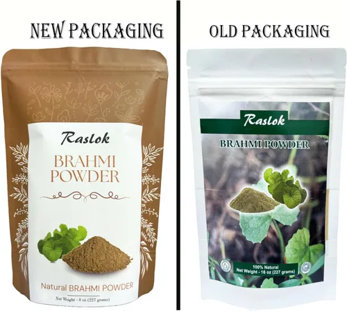 Vista 2 de Pure Brahmi Powder Polvo de bacopa Promueve el crecimiento del cabello (3.52 onzas)