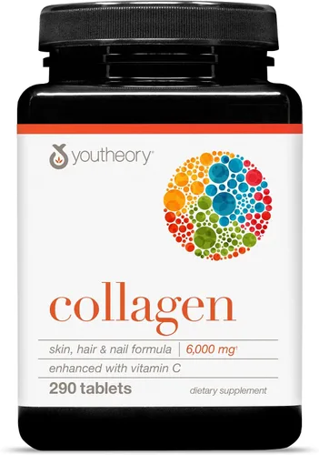 Vista 11 de Tabletas de colágeno Youtherory, RC.00300.US, Fórmula Avanzada con Vitamina C, 1
