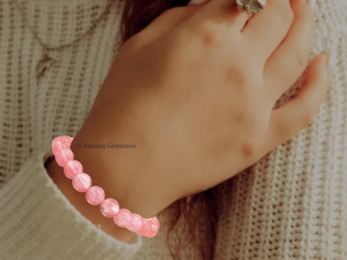 Vista 813 de Amazing Gemstone Crystal Bracelet for Women Men's Gifts - Protection Healing Crystal Bracelet - 8mm Gemstone Beaded Stretchable Bracelet Pulseras