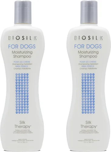 Vista 7 de BioSilk Champú de humedad para perros Silk Therapy con proteínas de seda y vitaminas, restaura el brillo y la suavidad, sin sulfato, sin parabenos