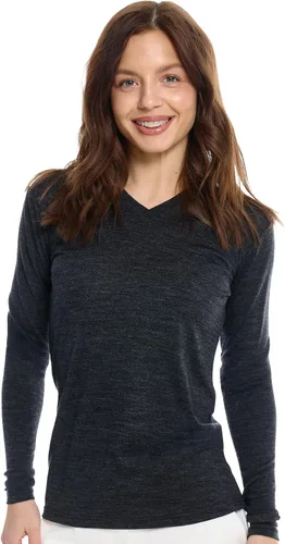 Vista 14 de 100% Merino Wool Base Layer Women - Thermal Merino Wool Shirt Women 190 morado oscuro