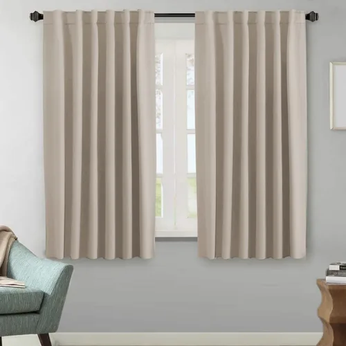 Vista 85 de H.VERSAILTEX Cortinas Opacas con Aislamiento Térmico, Paneles de Tratamiento de Ventanas que Oscurecen la Habitación, Cortinas Opacas para Sala