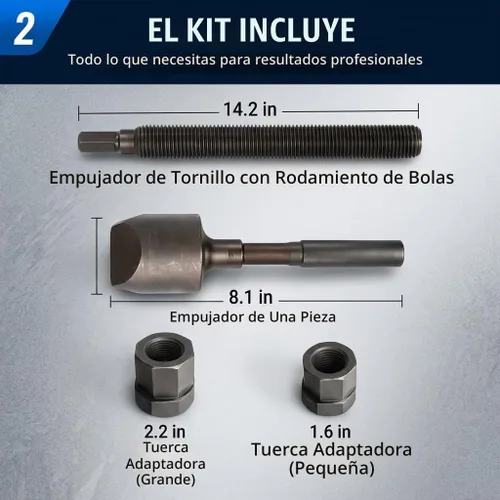 Vista 3 de Herramienta separadora de doble rueda, herramienta de extracción de cubo de rueda, empujador de una pieza, herramienta de extracción de doble rueda