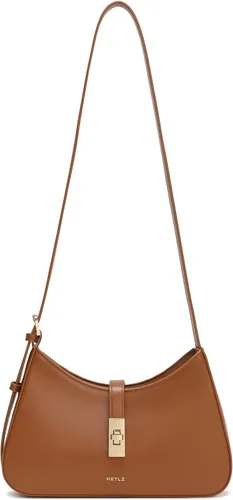 Vista 14 de Keyli - Bolso de hombro de moda para mujer, de cuero vegano, con correa ajustable, bolsos estilo hobo, con asa larga