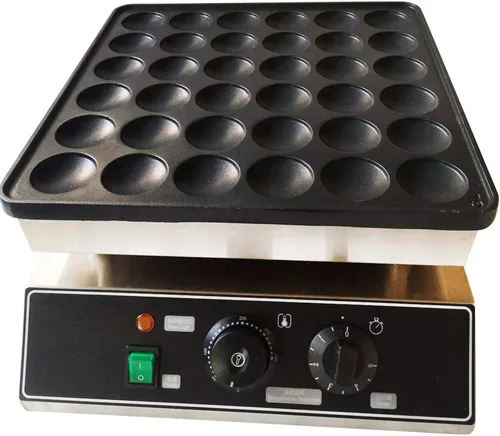 Vista 13 de Máquina de gofres belga de doble cabeza comercial giratoria de doble alerón para desayunar, cocina antiadherente, resistente, para restaurante, mini