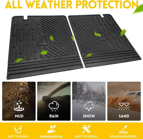 Vista 2 de Tapete de Respaldo para Ford Explorer 2020-2025 de 6 y 7 Asientos Tapete de Carga Para Todo Clima TPE Protector de Respaldo de Asiento Trasero
