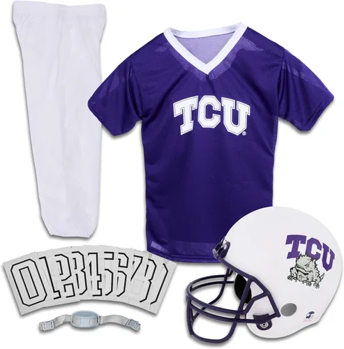 Vista 26 de Franklin Sports NCAA - Conjunto de uniforme de fútbol americano para niños, camiseta de fútbol universitario, casco + pantalones para niños y niñas