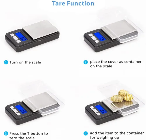 Vista 4 de Fuzion Ultra Mini Scale, 1000g x 0.1g Digital Pocket Scale, Grams and Oz 6 Units, Gram Scale with LCD Display, Tare