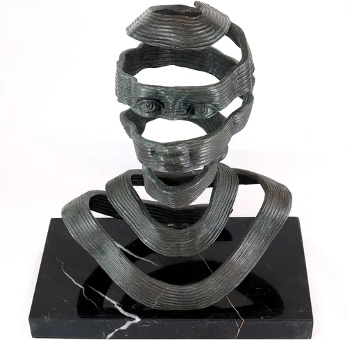 Vista 5 de Kunst & Ambiente - Arte Contemporáneo Escultura de bronce - El camino de la cara - Firmado por Milo - Estatuas en venta - Figura decorativa - Figura