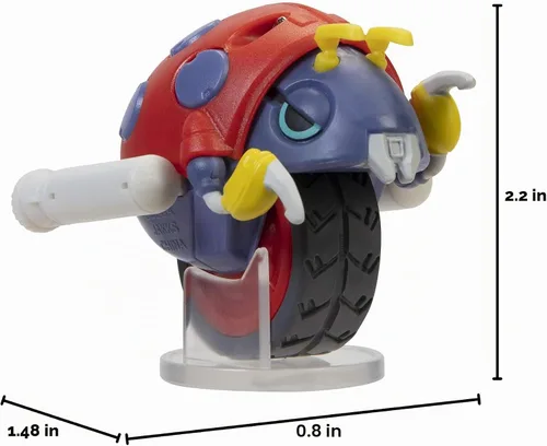 Vista 10 de Sonic The Hedgehog Figura de acción de 2.5 pulgadas Moto Bug juguete coleccionable