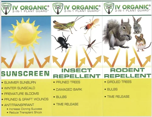 Vista 3 de IV Organic Protector de plantas 3 en 1, 1 pinta (Greige)
