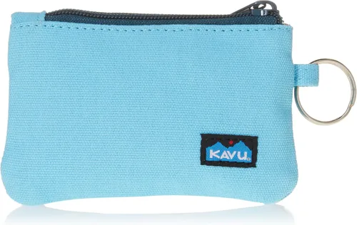 Vista 26 de KAVU Stirling Cartera delgada de lona de algodón con cremallera de doble cara