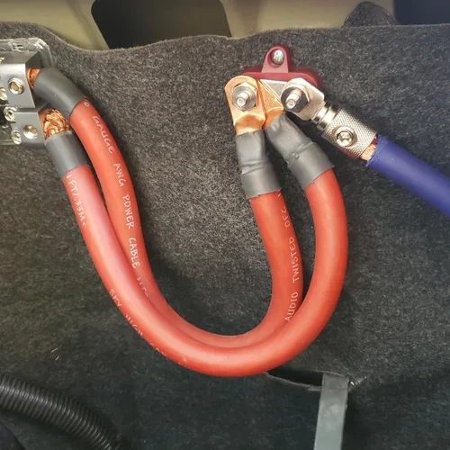Vista 3 de Poste de conexión de batería de pernos dobles de 1/4 pulgadas, Ampper 2 pernos M6 barra de bus Power y kit de terminales de distribución de bloque