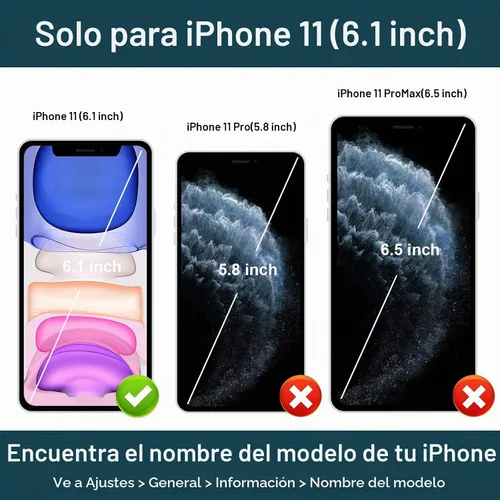 Vista 2 de Folosu Funda compatible con iPhone 11, cartera con tarjetero y rotación de 360°, soporte de anillo de dedo con función atril, bloqueo RFID, piel